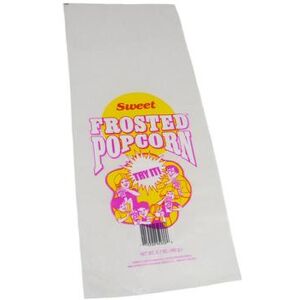 Gold Medal 2531 5 7/10 oz Disposable Sweet Frosted Poly Bags, 1, 000/Case, White