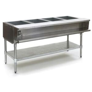 Eagle Group AWT4-NG 63 1/2"" Hot Food Table w/ (4) Wells & Cutting Board, Natural Gas, Silver, Gas Type: NG"