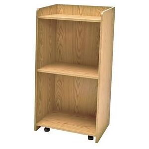 "Oak Street M8810-OAK-UNASSEMBLED 24 1/2""W Hostess Stand w/ Melamine Top, 46 1/4""H, Beige"