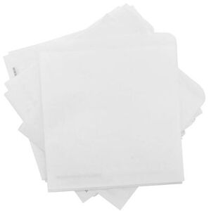 "GET 4-T1000 5 1/2"" Square Basket Liner Paper Bags, White"