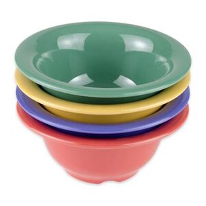 GET B-105-MIX 10 oz Round Melamine Dinner Bowl, Assorted Colors