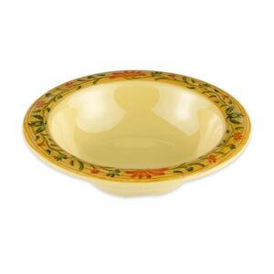 GET B-454-VN 4 1/2 oz Round Melamine Dinner Bowl, Yellow, 4.5 oz