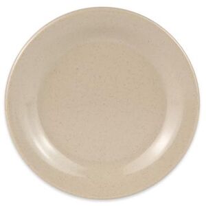 "GET BF-060-S Tahoe 6 1/4"" Round Melamine Dessert Plate, Sandstone, Beige"