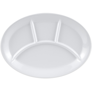 "GET CP-134-W Melamine Dinner Plate - 13"" x 9 1/2"", White"