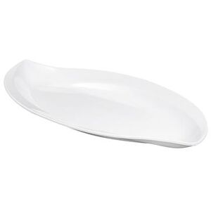 "GET ML-210-W 15 1/2"" x 8 1/2"" Free Form San Michele Platter - Melamine, White"