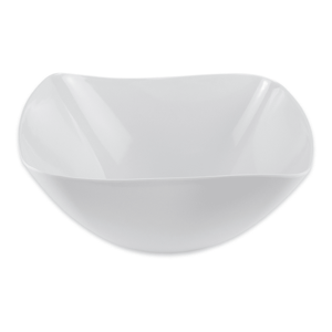 GET ML-235-W San Michele 10 4/5 qt Irregular Melamine Serving Bowl, White, 10.8-qt. Capacity, Flared