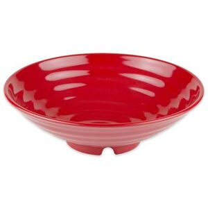 "GET ML-79-RSP 9 1/4"" Round Pasta Bowl w/ 1 1/2 qt Capacity, Melamine, Red"