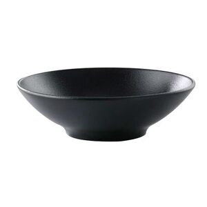 GET PA1941923324 29 4/5 oz Round Cosmos Pluto Bowl - Porcelain, Black