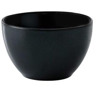 GET PP1941904524 8 4/5 oz Round Cosmos Pluto Bouillon Cup - Porcelain, Black