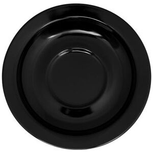 "GET SU-4-BK Black Elegance 4 1/2"" Round Melamine Saucer, Black"