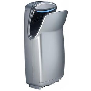 World Dryer V-649A VMax Automatic Vertical Hand Dryer w/ 12 Second Dry Time - Plastic Housing, Silver, 110-120v