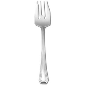 "Oneida T246FSLF 6 1/4"" Salad Fork with 18/10 Stainless Grade, Lido Pattern, Stainless Steel"