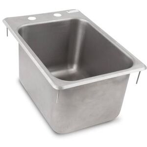 "John Boos PB-DISINK101410 Pro-Bowl (1) Compartment Drop-in Sink - 10"" x 14"", Drain Included, 1 Compartment, Stainless Steel"