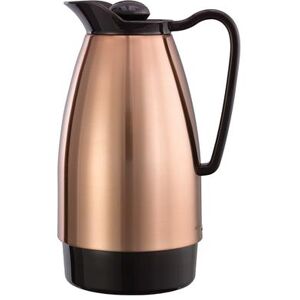 Service Ideas CGCS10CP 1 liter Carafe w/ Stainless Interior, Copper, Brown