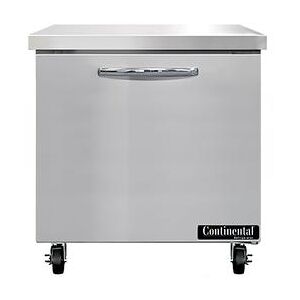 "Continental SW32N 32"" Worktop Refrigerator w/ (1) Sections, 115v, Silver"