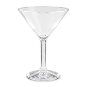 GET SW-1402-1-SAN-CL 6 oz Martini Glass, SAN Plastic, Clear, 2 Dozen