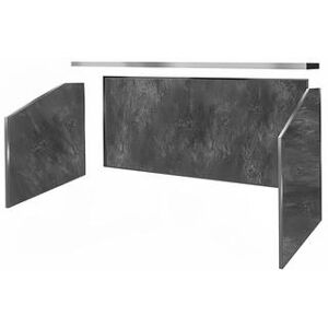 Eastern Tabletop Z2073C 4 Piece Panel Set for Indoor/Outdoor, Charcoal Laminate, Gray