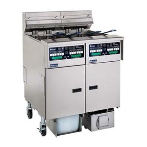 Pitco SELV14C-2/FD Commercial Electric Fryer - (2) 30 lb Vats, Floor Model, 240v/3ph, Stainless Steel