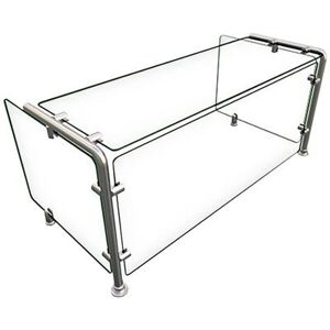 "Hatco EP11-03618 Full Service Mounted Food Shield - 36"" x 18"" x 18"", Glass/Stainless Steel, Clear, 1/4 in"