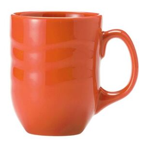 Libbey 903034004 10 oz Mug w/ Cantina Carved Pattern & Shape, Flint Body, Cayenne, Red