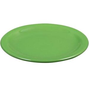 "Libbey 903046909 6 1/4"" Round Porcelain Plate w/ Uncarved Pattern, Sage, Green"