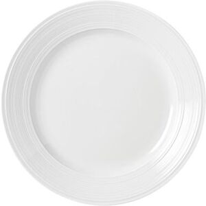 "Libbey 999001149 10 1/4"" Round Galileo Constellation Plate - Porcelain, Lunar White"