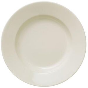 "Libbey 740-901-120 12 1/3"" Round Porcelana Plate - Porcelain, Cream White"