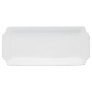 "Libbey 840-901-136 Rectangular Porcelana Cake Tray - 14"" x 6 1/4"", Porcelain, Bright White"