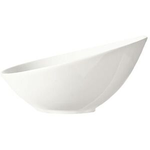 "Libbey BW-7101 8 1/2"" Round Porcelain Bowl w/ 23 oz Capacity, Ultra Bright White, Belmar, Chef's Selection"