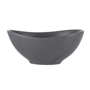"Libbey DRI-5-G 4"" Oval Driftstone Bowl w/ 3 3/4 oz Capacity - Porcelain, Granite, Gray"