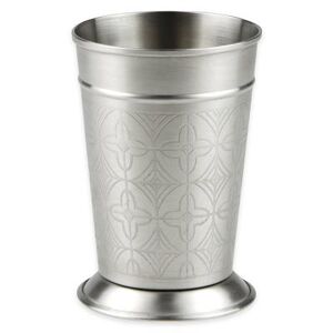 Libbey JC-26 15 oz Julep Cup, Stainless Steel, Etched, Silver