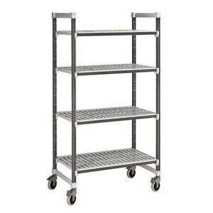 "Cambro EXMU186070V4480 Camshelving Elements XTRA Vented Shelving Unit - 4 Shelves, 60""L x 18""W x 70 1/4""H, Gray"