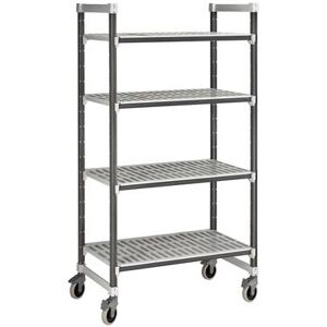 "Cambro EXMU243670V4480 Camshelving Elements XTRA Vented Shelving Unit - 4 Shelves, 36""L x 24""W x 70 1/4""H, Gray"