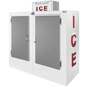 "Leer, Inc. 64AS-R290 (3604301) 64"" Outdoor Ice Merchandiser w/ (130) 10 lb Bag Capacity - Solid Doors, 115v, White"