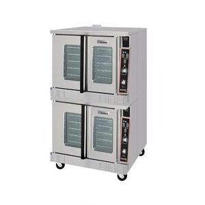 Garland MCO-ES-20-S Master Double Full Size Electric Commercial Convection Oven - 20.8 kW, 208v/1ph, Master 200 Solid State Controls, Stainless Steel