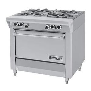 "Garland MST44R-E Master Series 34"" 4-Burner Commercial Gas Range w/ Standard Oven, Liquid Propane, Stainless Steel, Gas Type: LP"