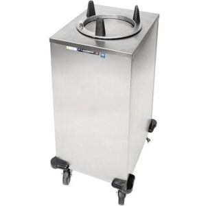 "Lakeside 6110 22 1/2"" Heated Mobile Dish Dispenser w/ (1) Column - Stainless, 120v, Silver"