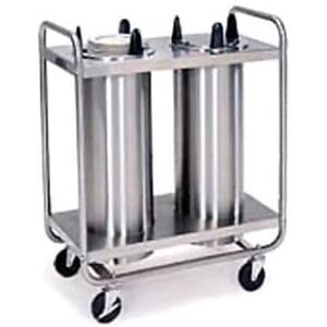 "Lakeside 7205 35 1/2"" Mobile Dish Dispenser w/ (2) Columns, Stainless, Silver"