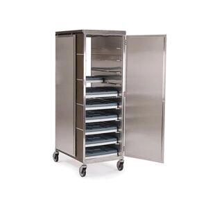 Lakeside 845 1 Compartment Enclosed Compact Tray Truck w/ 2 Doors, 16 Trays, Ambient, Stainless Steel