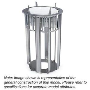 "Lakeside 970 15 5/16"" Heated Drop In Dish Dispenser for Oval Platters - Stainless, 120v, Silver"