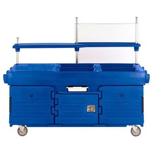 "Cambro KVC856186 CamKiosk Kiosk Type Food Cart w/ Lockable Storage, 85 1/8""L x 33 1/2""W x 70 1/2""H, Blue"