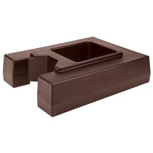 "Cambro R1000LCD131 Camtainer Riser - 19 1/2x15 3/8x4 1/2"" Dark Brown"