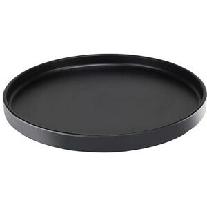 "Cal-Mil 22026-10-13 10 1/4"" Round Melamine Hudson Plate - Black"