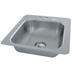 "Advance Tabco SS-1-1715-10 (1) Compartment Drop-in Sink - 14"" x 10"", Drain Included, Stainless Steel"