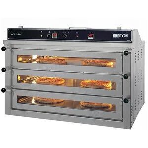 Doyon PIZ6G Triple Deck Countertop Pizza Oven, Liquid Propane, 70, 000 BTU, Stainless Steel, Gas Type: LP