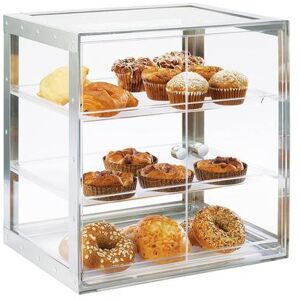 "Cal-Mil 3413-55 3 Tier Self Serve Pastry Display Case - 19 1/4"" x 14 1/4"", Acrylic/Stainless, Stainless Steel"