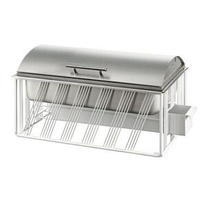 "Cal-Mil 4113-15 8 qt Chafer w/ Hinged Lid - 22""W x 13 1/2""D x 12""H, White, 8 Quart"