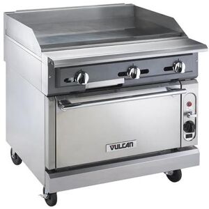 "Vulcan VGMT36S 36"" Commercial Gas Range w/ Full Griddle & Standard Oven, Natural Gas, Stainless Steel, Gas Type: NG"