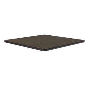 "Correll CT36S-01-09 36"" Square Cafe Breakroom Table Top, 1 1/4"" High Pressure, Walnut, Brown, 1.25 in"