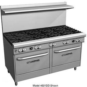 "Southbend 4602AA-3GR 60"" 4 Burner Commercial Gas Range w/ Griddle & (2) Convection Ovens, Natural Gas, Stainless Steel, Gas Type: NG, 115 V"